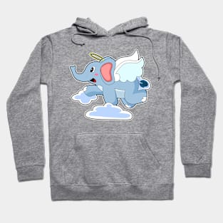 Elephant Angel Clouds Hoodie